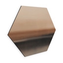 Hexagon Wandbild Rotko Dawn - Warmer Horizont - Sir Edward x Grigory Gladarev - Alu-Dibond - 25x22