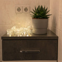 LED Lichterkette Drahtkugeln Silber 20-teilig