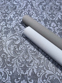 Tapeta z włókniny Ornamental Classic matowa w kolorze niebieskim 