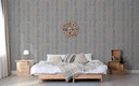 Vliestapete Ornamental Klassisch in Grau , Lounge