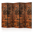 Paravent Séparation de pièce - Ombre de brique, 3 pièces