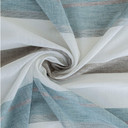 Homing Vorhang Lea mit verdeckter Schlaufe weiß, braun, blau -  2,45x1,40 m