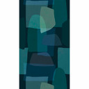 Papier peint abstrait bleu vert - Papier peint intissé avec formes organiques - papier peint design 