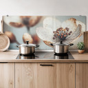Stænkplade Boho tørret blomst makro - Treechild - Panorama