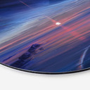Vægcirkel Galaxy - Aenami – print på aluminium (Alu-Dibond)