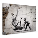 Obraz na płótnie Banksy w Ukrainie - Mały judoka