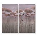 Kookplaatje lotusbloemen met zwaan in water in donkerroze - Ms Tiff