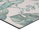 Billede jungleblade akvarel creme - Bloomery Decor – print på aluminium (Alu-Dibond)