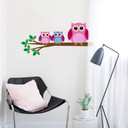 Wallsticker Gren med ugler 1