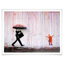 Plakat Banksy - Kolorowy deszcz