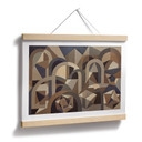 Poster Silent Axis - Geometrische Architectuur - Sir Edward x Grigory Gladarev