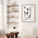 Poster Geometrische Kat Origami - Krygowski