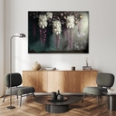Leinwandbild Hängende Blumen aus Beton