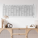 Memoboard Glas/Acryl Jahresplaner Panorama - transparent
