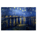 Canvasbillede, Vincent van Gogh - Stjernenat over Rhone