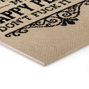 Houten Wanddecoratie Happy Place Spreuk Borduurpatroon - Magnusson