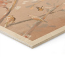 Holzbild Vögel auf Kirschblüten - Cheney