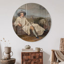 Glasbillede - Tischbein - Goethe i den romerske Campagna - Rund