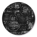 Tableau en verre World of good feelings - Rond