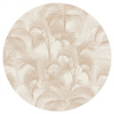 Naklejka na ścianę Palmy w dżungli beżowa - Bloomery Decor - okrągła