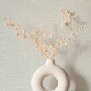 Non-woven tapet med vævet træ-look beige tekstil-look