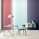 Gradient tapet i rosa, lyseblå, mørkegrå - non-woven tapet