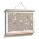 Plakat Bird Cranes w kolorze Cherry Blossom Rush Beige - Bloomery Decor