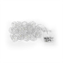 LED Lichterkette Drahtkugeln Silber 20-teilig