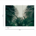 Nature PalmForest tapet i cremegrøn - non-woven tapet Designwalls 2 - 2,55 x 3,5 m