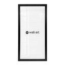 Cadre photo collage pour 3 photos - MDF noir - 23x46 cm
