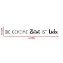 Küchendeko 'Die geheime Zutat ist Liebe' – MDF-Schriftzug für stilvolle Wandgestaltung