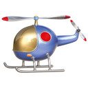 Wallsticker - Michel Agullo - Helikopter Blå