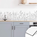 Rivestimento cucina Illustrazione di fiori di campo