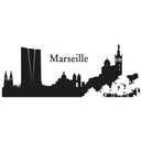 Wandtattoo Skyline Marseille