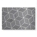 Alu-Dibond brossé avec Effet Doré, Argenté & Cuivré - Motif géométrique linéaire