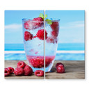 Tropical Raspberry dækplade til kogeplader