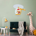 Wallsticker Sandman i en helikopter