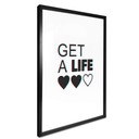 Plakat Get a life - efekt usterki