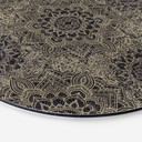 Billede Mandala Boho antik guld - Bloomery Decor - rund – print på aluminium (Alu-Dibond)