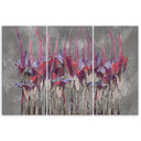 Lærred print 3 dele, planter blomster Simnitło