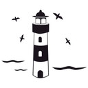 Wallsticker Fyrtårn