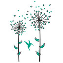 Sticker mural - Pissenlit vert menthe