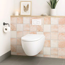 Naklejki na płytki Bohemian peach - zestaw 12 sztuk