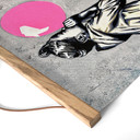 Textielposter Roze Kauwgom Streetart - Habib