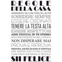Sticker mural - Regole della casa 1