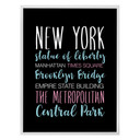 Plakat New York słowa
