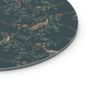 Glasbillede - Eksotiske fugle i skoven - Bloomery Decor - Round