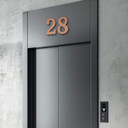 Numery aluminiowe Dibond - Numery domów - Efekt miedzi