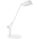 Tischleuchte Julius, weiß, 52 x 17,1 cm, Innenleuchte mit Wireless-Charging-Funktion