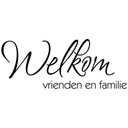 Muursticker Welkom vrienden en familie